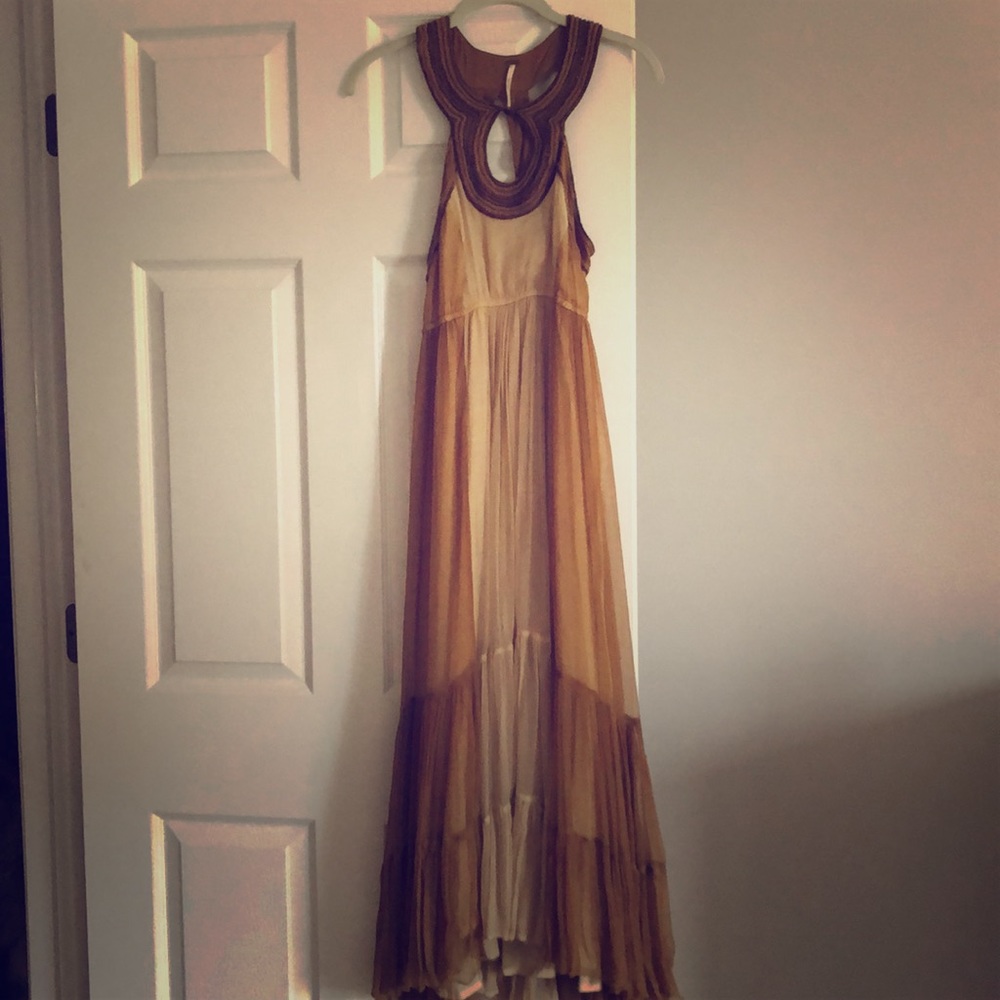 Gorgeous Free People high-low maxi dress